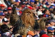 ORCHARD PARK, NY - NOVEMBER 01:  A fan dressed as the Star Wars character Chewbacca watches the Buffalo Bills game against the Houston Texans at Ralph Wilson Stadium on November 1, 2009 in Orchard Park, New York. Houston won 31-10. (Photo by Rick Stewart/Getty Images)