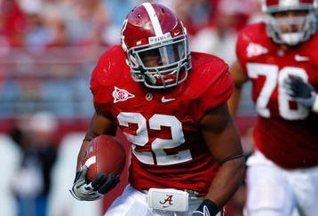 TUSCALOOSA, AL - OCTOBER 24:  Mark Ingram #22 of the Alabama Crimson Tide rushes upfield against the Tennessee Volunteers at Bryant-Denny Stadium on October 24, 2009 in Tuscaloosa, Alabama.  (Photo by Kevin C. Cox/Getty Images)