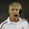 LOS ANGELES, CA - OCTOBER 24: Head coach Pete Carroll of the USC Trojans talks on his headset against the Oregon State Beavers on October 24, 2009 at the Los Angeles Coliseum in Los Angeles, California. USC won 42-36. (Photo by Jeff Golden/Getty Images)