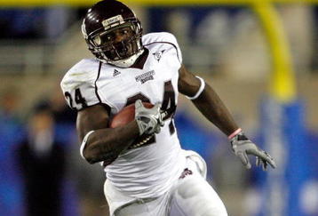 LEXINGTON, KY - OCTOBER 31:  Anthony Dixon #24 of  the Mississippi State Bulldogs runs with the ball during the SEC game against the Kentucky Wildcats  at Commonwealth Stadium on October 31, 2009 in Lexington, Kentucky.  (Photo by Andy Lyons/Getty Images)