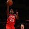 NEW YORK - OCTOBER 31: Lou Williams #23 of the the Philadelphia 76ers drives to the basket past David Lee #42 of the New York Knicks at Madison Square Garden on October 31, 2009 in New York, New York. NOTE TO USER: User expressly acknowledges and agrees that, by downloading and or using this photograph, User is consenting to the terms and conditions of the Getty Images License Agreement. (Photo by Chris Trotman/Getty Images)