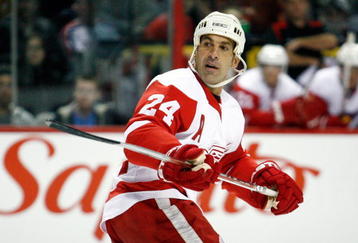 MONTREAL- SEPTEMBER 30:  Chris Chelios #24 of the Detroit Red Wings skates during the game against the Montreal Canadiens at the Bell Centre on September 30, 2008 in Montreal, Quebec, Canada.  The Canadiens defeated the Red Wings 2-1 in a shootout.  (Photo by Richard Wolowicz/Getty Images)