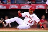 ANAHEIM, CA - OCTOBER 22:  Bobby Abreu #53 of the Los Angeles Angels of Anaheim scores in the first inning in Game Five of the ALCS against the New York Yankees during the 2009 MLB Playoffs at Angel Stadium on October 22, 2009 in Anaheim, California.  (Photo by Kevork Djansezian/Getty Images)