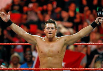 LAS VEGAS - AUGUST 24:  Wrestler The Miz celebrates a win during the WWE Monday Night Raw show at the Thomas & Mack Center August 24, 2009 in Las Vegas, Nevada.  (Photo by Ethan Miller/Getty Images)