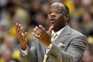 COLUMBIA, MISSOURI - FEBRUARY 14: Head coach Mike Anderson of the Missouri Tigers reacts to the action against the Nebraska Huskers during the game on February 14, 2009 at Mizzou Arena in Columbia, Missouri. (Photo by: Jamie Squire/Getty Images)