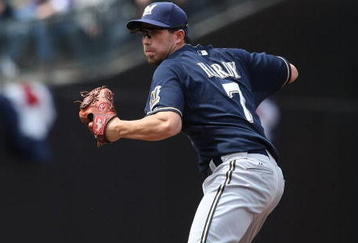 NEW YORK - APRIL 19:  J.J. Hardy #7 of the Milwaukee Brewers in the field against the New York Mets at Citi Field on April 19, 2009 in the Flushing neighborhood of the Queens borough of New York City.  (Photo by Nick Laham/Getty Images)