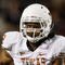 STILLWATER, OK - OCTOBER 31: Earl Thomas #12 of the Texas Longhorns runs with the ball after an interception for a touchdown in the third quarter against the Oklahoma State Cowboys at Boone Pickens Stadium on October 31, 2009 in Stillwater, Oklahoma. (Photo by Ronald Martinez/Getty Images)