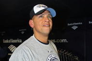 NEW YORK - NOVEMBER 04: Alex Rodriguez #13 of the New York Yankees celebrates with the trophy after their 7-3 win against the Philadelphia Phillies in Game Six of the 2009 MLB World Series at Yankee Stadium on November 4, 2009 in the Bronx borough of New York City. (Photo by Nick Laham/Getty Images)
