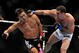 LOS ANGELES, CA - OCTOBER 24:  UFC Light Heavyweight Champion Lyoto Machida (R) battles with UFC Light Heavyweight challenger Mauricio Rua (L) during their title fight at UFC 104 at Staples Center on October 24, 2009 in Los Angeles, California.  (Photo by Jon Kopaloff/Getty Images)