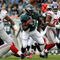 PHILADELPHIA - NOVEMBER 01:  Leonard Weaver #43 of the Philadelphia Eagles runs the ball enroute to a first quarter touchdown against the New York Giants on November 1, 2009 at Lincoln Financial Field in Philadelphia, Pennsylvania.  (Photo by Jim McIsaac/Getty Images)