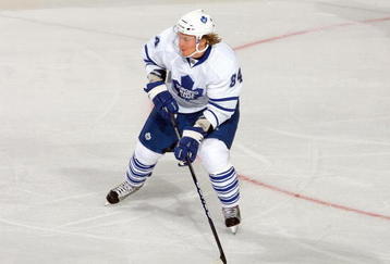BUFFALO, NY - OCTOBER 30:  Mikhail Grabovski #84of the Toronto Maple Leafs skates against the Buffalo Sabres at HSBC Arena on October 30, 2009 in Buffalo, New York. (Photo by Rick Stewart/Getty Images)