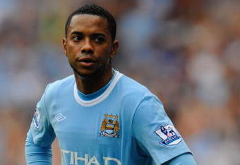 MANCHESTER, ENGLAND - AUGUST 08:  Robinho of Manchester City during the pre season friendly match between Manchester City and Celtic at the City of Manchester Stadium on August 8, 2009 in Manchester, England.  (Photo by Michael Regan/Getty Images)