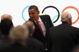 COPENHAGEN, DENMARK - OCTOBER 02:  US President Barack Obama greets IOC members after the Chicago 2016 presentation on October 2, 2009 at the Bella Centre in Copenhagen, Denmark. The 121st session of the International Olympic Committee (IOC) will vote on October 2 on whether Chicago, Tokyo, Rio de Janeiro or Madrid will host the 2016 Olympic Games.  (Photo by John Gichigi/Getty Images)