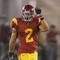 LOS ANGELES - NOVEMBER 29: Taylor Mays #2 of the USC Trojans gestures as he lines up against the Notre Dame Fighting Irish on November 29, 2008 at the Los Angeles Memorial Coliseum in Los Angeles, California. USC won 38-3. (Photo by Jeff Golden/Getty Images)