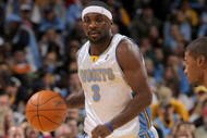 DENVER - OCTOBER 28:  Ty Lawson #3 of the Denver Nuggets dribbles the ball upcourt against the Utah Jazz during NBA action at Pepsi Center on October 28, 2009 in Denver, Colorado. The Nuggets defeated the Jazz 114-105.  (Photo by Doug Pensinger/Getty Images)
