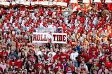 TUSCALOOSA, AL - OCTOBER 24:  Fans of the Alabama Crimson Tide cheer against the Tennessee Volunteers at Bryant-Denny Stadium on October 24, 2009 in Tuscaloosa, Alabama.  (Photo by Kevin C. Cox/Getty Images)