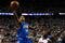 AUBURN HILLS, MI - MAY 13:  Jameer Nelson #14 of the Orlando Magic drives for a shot attempt against Rodney Stuckey #3 of the Detroit Pistons in Game Five of the Eastern Conference Semifinals during the 2008 NBA Playoffs at the Palace of Auburn Hills in Auburn Hills, Michigan.  NOTE TO USER: User expressly acknowledges and agrees that, by downloading and or using this photograph, User is consenting to the terms and conditions of the Getty Images License Agreement.  (Photo by Gregory Shamus/Getty Images)