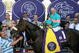 ARCADIA, CA - OCTOBER 24:  Jockey Mike Smith atop Zenyatta pose with owners and trainers in the winner's circle after winning the Breeders' Cup Ladies Classic during the Breeders' Cup World Championships at Santa Anita Park October 24, 2008 in Arcadia, California.  (Photo by Christian Petersen/Getty Images)