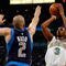 NEW ORLEANS - APRIL 19:  Chris Paul #3 of the New Orleans Hornets makes a shot over Jason Kidd #2 of the Dallas Mavericks in Game One of the Western Conference Quarterfinals during the 2008 NBA Playoffs at The New Orleans Arena on April 19, 2008 in New Orleans, Louisiana.  NOTE TO USER: User expressly acknowledges and agrees that, by downloading and or using this photograph, User is consenting to the terms and conditions of the Getty Images License Agreement.  (Photo by Chris Graythen/Getty Images)