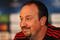 LYON, FRANCE - NOVEMBER 03:  Rafael Benitez the manager of Liverpool smiles during the Liverpool press conference at the Stade de Gerland ahead of the UEFA Champions League group E match on November 3, 2009 in Lyon, France.  (Photo by Michael Steele/Getty Images)