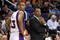 PHOENIX - OCTOBER 30:  Head coach Alvin Gentry and Grant Hill #3 of the Phoenix Suns during the NBA game against the Golden State Warriors at US Airways Center on October 30, 2009 in Phoenix, Arizona. The Suns defeated the Warriors 123-101. NOTE TO USER: User expressly acknowledges and agrees that, by downloading and or using this photograph, User is consenting to the terms and conditions of the Getty Images License Agreement.  (Photo by Christian Petersen/Getty Images)