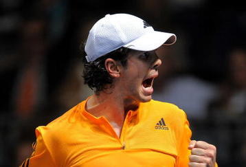 VALENCIA, SPAIN - NOVEMBER 06:  Fernando Verdasco of Spain celebrates a breakpoint in his quarter final match against his fellow countryman Tommy Robredo during the ATP 500 World Tour Valencia Open tennis tournament at the Ciudad de las Artes y las Ciencias on November 6, 2009 in Valencia, Spain. Verdasco won the match in two sets, 6-3 and 6-2.  (Photo by Jasper Juinen/Getty Images)