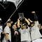 NEW YORK - NOVEMBER 04: The New York Yankees celebrate after their 7-3 win against the Philadelphia Phillies in Game Six of the 2009 MLB World Series at Yankee Stadium on November 4, 2009 in the Bronx borough of New York City. (Photo by Pool/Getty Images)