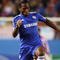 MADRID, SPAIN - NOVEMBER 03:  Didier Drogba   of Chelsea skips the tackle from Pablo Ibanez of Atletico Madrid during Champions League Group D match between Atletico Madrid and Chelsea at the Vicente Calderon Stadium on November 3, 2009 in Madrid, Spain.  (Photo by Shaun Botterill/Getty Images)