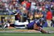 BALTIMORE - NOVEMBER 1: Ray Rice #27 of the Baltimore Ravens runs the ball against the Denver Broncos at M&T Bank Stadium on November 1, 2009 in Baltimore, Maryland. The Ravens defeated the Broncos 30-7. (Photo by Larry French/Getty Images)