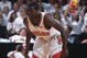 9 Jan 2002:  Guard Earl Badu #4 of the Maryland Terrapins readies to defend against the North Carolina Tarheels during the ACC Conference basketball game at Cole Field House in College Park, Maryland.  Maryland crushed North Carolina 112-79.  Mandatory Credit:  Doug Pensinger /Getty Images