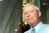 NEW YORK - APRIL 20: General Manager Bob Clarke of the Philadelphia Flyers speaks with media  members during the lunch break at the National Hockey League Board of Governors meeting at the Westin New York Hotel on April 20, 2005 in New York City.(Photo by Bruce Bennett/Getty Images)