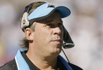 CHARLOTTE, NC - OCTOBER 30:  Defensive coordinator Mike Trgovac of the Carolina Panthers looks on against the Minnesota Vikings at Bank of America Stadium on October 30, 2005 in Charlotte, North Carolina. The Panthers defeated the Vikings 38-13. (Photo by Craig Jones/Getty Images)