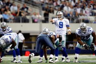 ARLINGTON, TX - NOVEMBER 01: Quarterback Tony Romo #9 of the Dallas Cowboys at Cowboys Stadium on November 1, 2009 in Arlington, Texas. (Photo by Ronald Martinez/Getty Images)