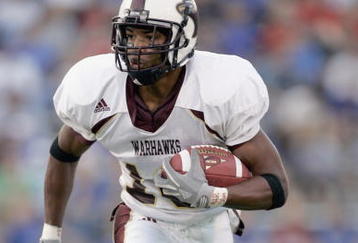LAWRENCE, KS - SEPTEMBER 9: LaGregory Sapp #18 of the Louisiana Monroe Warhawks carries the ball against the Kansas Jayhawks on September 9, 2006 at Memorial Stadium in Lawrence, Kansas.  (Photo by Brian Bahr/Getty Images)