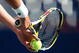 NEW YORK - SEPTEMBER 04:  A shot of Paul Capdeville's tennis racket during his match against Andy Murray of Great Britain during day five of the 2009 U.S. Open at the USTA Billie Jean King National Tennis Center on September 4, 2009 in the Flushing neighborhood of the Queens borough of New York City.  (Photo by Nick Laham/Getty Images)