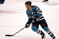 SAN JOSE, CA - SEPTEMBER 18: Joe Pavelski #8 of the San Jose Sharks in action during their preseason game against the Vancouver Canucks at the HP Pavilion on September 18, 2009 in San Jose, California. (Photo by Ezra Shaw/Getty Images)