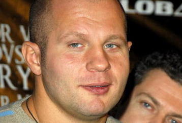 NEW YORK - JANUARY 20:  Heavyweight mixed martial arts champion Fedor 'The Last Emperor' Emelianenko of Russia attends the 'Day of Reckoning' press conference at Trump Tower January 20, 2009 in New York City.  (Photo by Joe Corrigan/Getty Images)