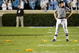 CHAPEL HILL, NC - NOVEMBER 07:  A referee stands in the middle of four penalty flags that were all thrown on the same play during a rivalry game between the Duke Blue Devils and North Carolina Tar Heels at Kenan Stadium on November 7, 2009 in Chapel Hill, North Carolina.  (Photo by Streeter Lecka/Getty Images)