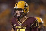 TEMPE, AZ - NOVEMBER 07:  Quarterback Brock Osweiler #17 of the Arizona State Sun Devils walks off the field after a turnover against the USC Trojans during the college football game at Sun Devil Stadium on November 7, 2009 in Tempe, Arizona.  The Trojans defeated the Devils 14-9. (Photo by Christian Petersen/Getty Images)