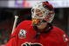 CALGARY, CANADA - OCTOBER 28:  Goaltender Miikka Kiprusoff #34 of the Calgary Flames looks on during a break in game action against the Colorado Avalanche on October 28, 2009 at the Pengrowth Saddledome in Calgary, Alberta, Canada.  The Avalanche defeated the Flames 3-2. (Photo by Dale MacMillan/Getty Images)