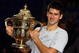 BASEL, SWITZERLAND - NOVEMBER 08:  Novak Djokovic of Serbia celebrates with the trophy after defeating Roger Federer of Switzerland in the final during Day Seven of the Davidoff Swiss Indoors Tennis at St Jakobshalle on November 8, 2009 in Basel, Switzerland.  (Photo by Julian Finney/Getty Images)