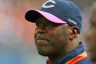 CHICAGO - OCTOBER 04: Head coach Lovie Smith of the Chicago Bears watches as his team takes on the Detroit Lions on October 4, 2009 at Soldier Field in Chicago, Illinois. The Bears defeated the Lions 48-24. (Photo by Jonathan Daniel/Getty Images)