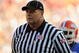 GAINESVILLE, FL - OCTOBER 17: SEC umpire Ronnie Jones watches play as the Florida Gators host the Arkansas Razorbacks October 17, 2009 at Ben Hill Griffin Stadium in Gainesville, Florida.  (Photo by Al Messerschmidt/Getty Images)