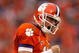 CLEMSON, SC - SEPTEMBER 26:  Kyle Parker #11 of the Clemson Tigers celebrates after his team scores a touchdown against the TCU Horned Frogs during their game at Memorial Stadium on September 26, 2009 in Clemson, South Carolina.  (Photo by Streeter Lecka/Getty Images)