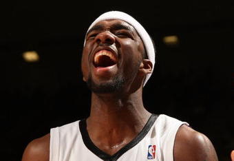 SACRAMENTO, CA - DECEMBER 09:  Donte Greene #20 of the Sacramento Kings celebrates against the Los Angeles Lakers during an NBA game on December 9, 2008 at ARCO Arena in Sacramento, California. NOTE TO USER: User expressly acknowledges and agrees that, by downloading and/or using this Photograph, user is consenting to the terms and conditions of the Getty Images License Agreement.  (Photo by Jed Jacobsohn/Getty Images)