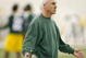 GREEN BAY, WI - MAY 5: Green Bay Packers' Ted Thompson watches practice at the first mini camp of the season at the Don Hutson Center on May 5, 2006 in Green Bay, Wisconsin. (Photo by Darren Hauck/Getty Images)