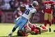 SAN FRANCISCO - NOVEMBER 08:  Chris Johnson #28 of the Tennessee Titans runs with the ball against the San Francisco 49ers at Candlestick Park on November 8, 2009 in San Francisco, California.  (Photo by Ezra Shaw/Getty Images)