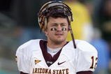 EUGENE, OR - NOVEMBER 03: Rudy Carpenter #12 of the Arizona State Sun Devils looks on during the game against the Oregon Ducks at Autzen Stadium on November 3, 2007 in Eugene, Oregon. The Ducks defeated the Sun Devils 35-23. (Photo by Otto Greule Jr/Getty Images)