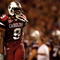 COLUMBIA, SC - SEPTEMBER 24: Moe Brown #9 of the South Carolina Gamecocks celebrates with fans after a 16-10 victory over the Ole Miss Rebels after their game at Williams-Brice Stadium on September 24, 2009 in Columbia, South Carolina. (Photo by Streeter Lecka/Getty Images)