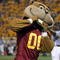 MINNEAPOLIS, MN - SEPTEMBER 08: Mascot Goldy Gopher of the Minnesota Golden cheers during the game against the Miami of Ohio Redhawks as Minnesota defeated Miami of Ohio 41-35 in triple overtime at the Metrodome on September 8, 2007 in Minneapolis, Minnesota. (Photo by Doug Pensinger/Getty Images)
